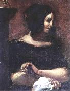 Eugene Delacroix Portrat der George Sand Spain oil painting artist